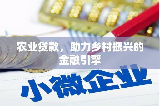 无极农业贷款，助力乡村振兴的金融引擎