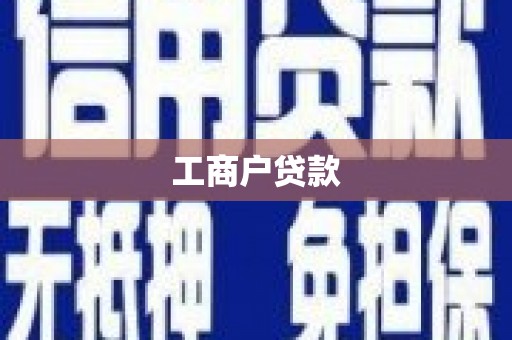 无极工商户贷款