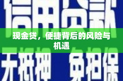 无极现金贷，便捷背后的风险与机遇