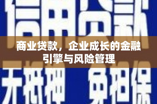 无极商业贷款，企业成长的金融引擎与风险管理