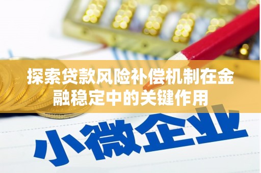 无极探索贷款风险补偿机制在金融稳定中的关键作用