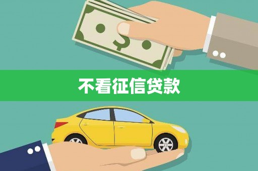 无极不看征信贷款