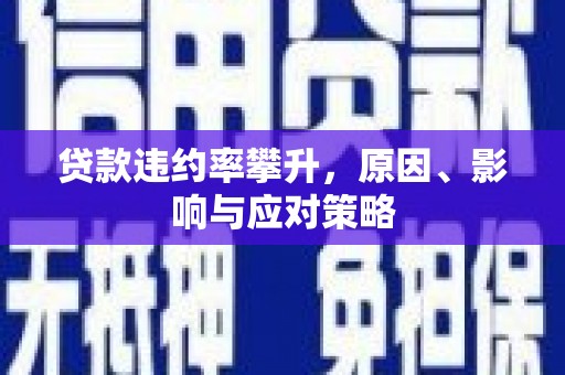 无极贷款违约率攀升，原因、影响与应对策略