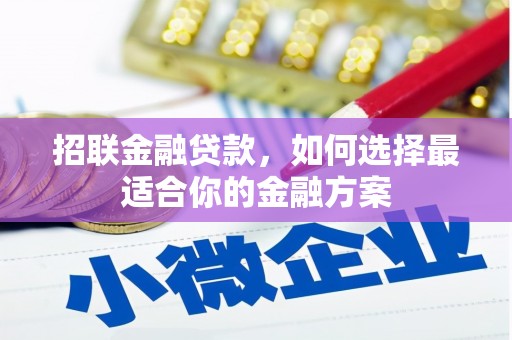 无极招联金融贷款，如何选择最适合你的金融方案