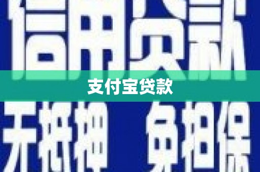 无极支付宝贷款