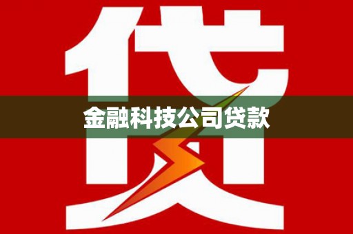 无极金融科技公司贷款