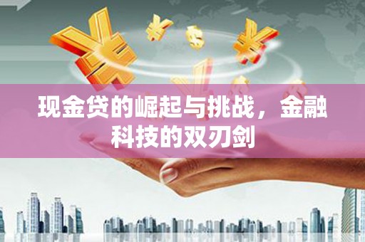 无极现金贷的崛起与挑战，金融科技的双刃剑