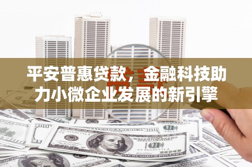 无极平安普惠贷款，金融科技助力小微企业发展的新引擎