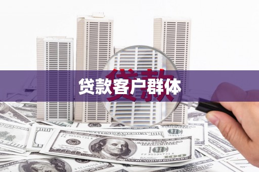 无极贷款客户群体
