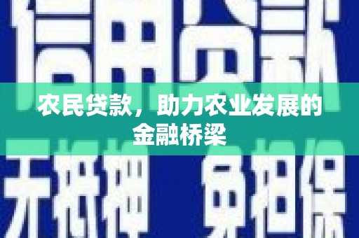 无极农民贷款，助力农业发展的金融桥梁