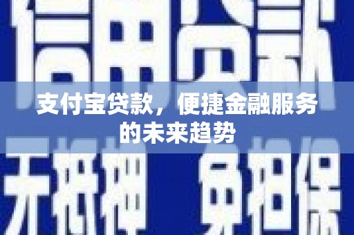 无极支付宝贷款，便捷金融服务的未来趋势