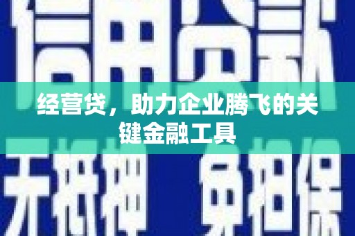 无极经营贷，助力企业腾飞的关键金融工具