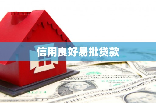 无极信用良好易批贷款