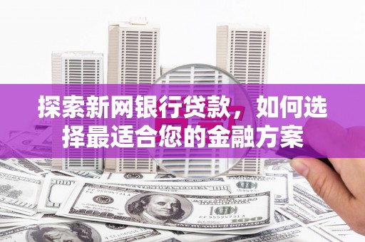 无极探索新网银行贷款，如何选择最适合您的金融方案
