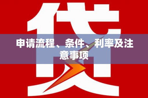 无极申请流程、条件、利率及注意事项
