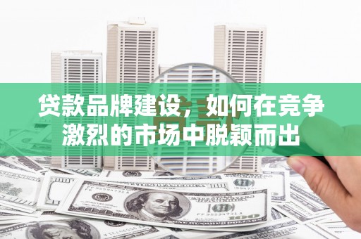 无极贷款品牌建设，如何在竞争激烈的市场中脱颖而出