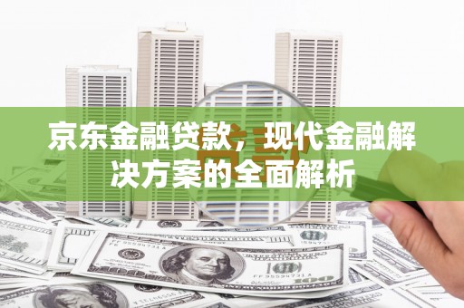 无极京东金融贷款，现代金融解决方案的全面解析