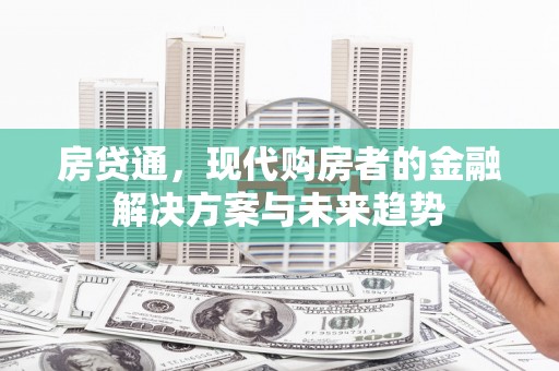 无极房贷通，现代购房者的金融解决方案与未来趋势