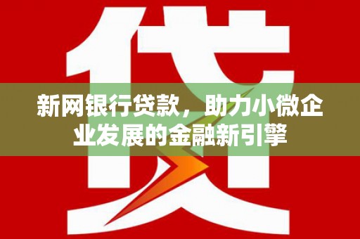 无极新网银行贷款，助力小微企业发展的金融新引擎