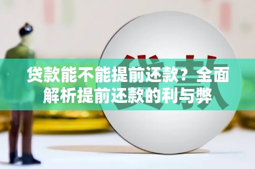 无极贷款能不能提前还款？全面解析提前还款的利与弊