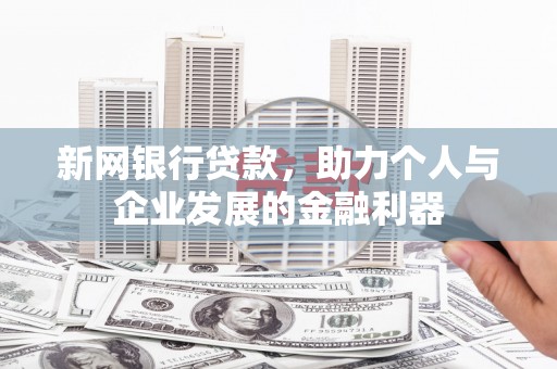 无极新网银行贷款，助力个人与企业发展的金融利器
