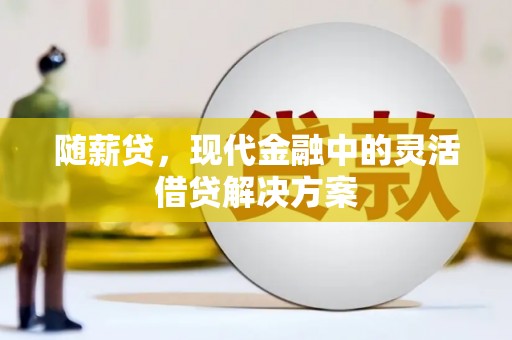 无极随薪贷，现代金融中的灵活借贷解决方案