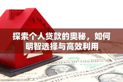 无极探索个人贷款的奥秘，如何明智选择与高效利用