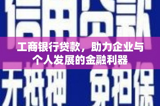 无极工商银行贷款，助力企业与个人发展的金融利器