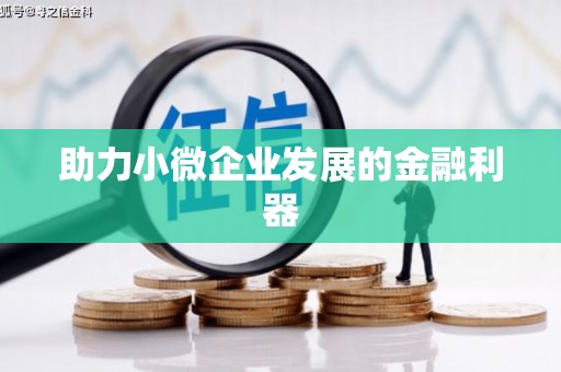 无极助力小微企业发展的金融利器