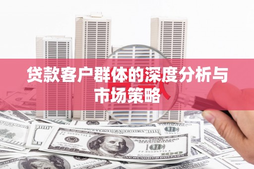 无极贷款客户群体的深度分析与市场策略