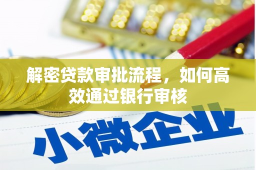无极解密贷款审批流程，如何高效通过银行审核