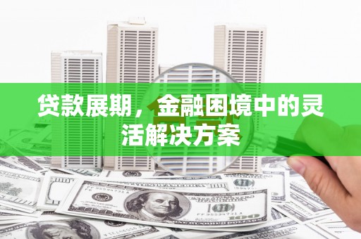 无极贷款展期，金融困境中的灵活解决方案