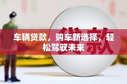 无极车辆贷款，购车新选择，轻松驾驭未来