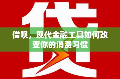 无极借呗，现代金融工具如何改变你的消费习惯