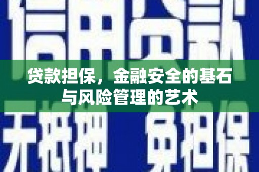 无极贷款担保，金融安全的基石与风险管理的艺术