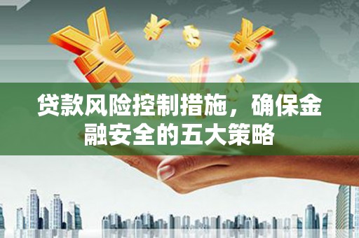 无极贷款风险控制措施，确保金融安全的五大策略