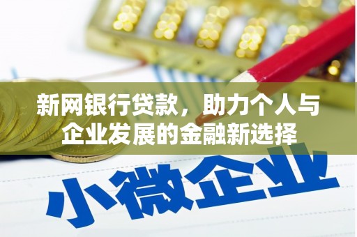 无极新网银行贷款，助力个人与企业发展的金融新选择