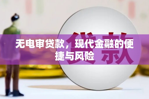 无极无电审贷款，现代金融的便捷与风险