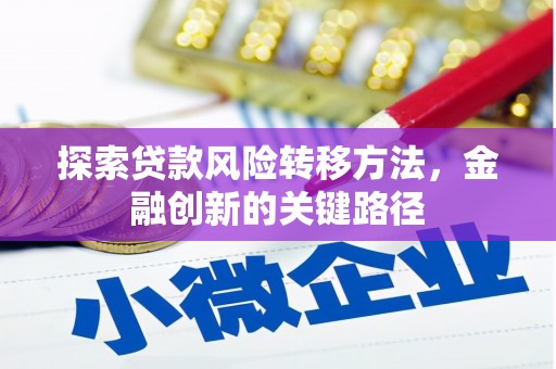 无极探索贷款风险转移方法，金融创新的关键路径