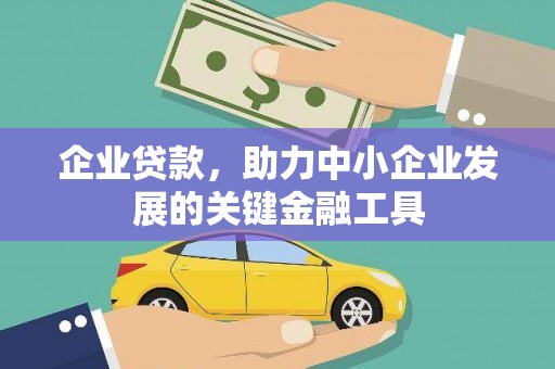 无极企业贷款，助力中小企业发展的关键金融工具