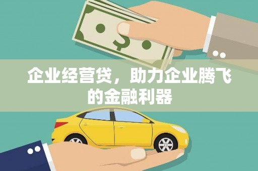 无极企业经营贷，助力企业腾飞的金融利器