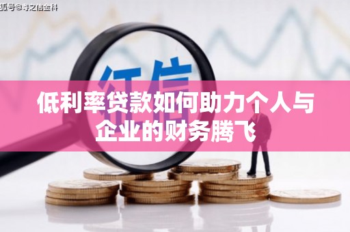 无极低利率贷款如何助力个人与企业的财务腾飞