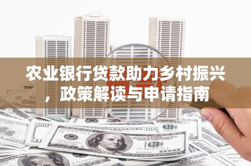 无极农业银行贷款助力乡村振兴，政策解读与申请指南