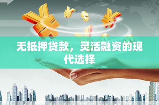 无极无抵押贷款，灵活融资的现代选择