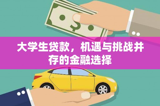 无极大学生贷款，机遇与挑战并存的金融选择