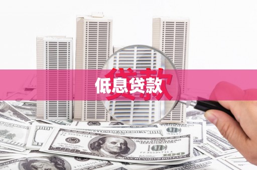 无极低息贷款
