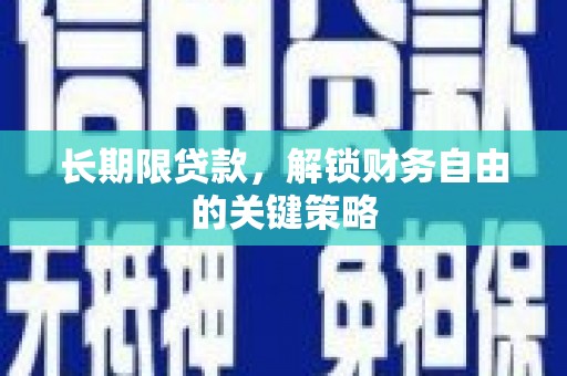 无极长期限贷款，解锁财务自由的关键策略