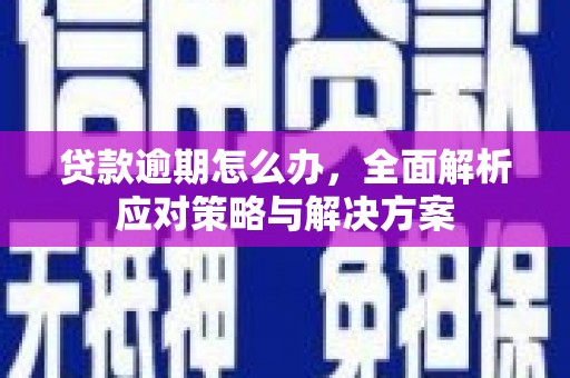 无极贷款逾期怎么办，全面解析应对策略与解决方案