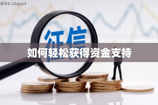 无极如何轻松获得资金支持
