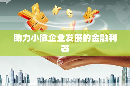无极助力小微企业发展的金融利器